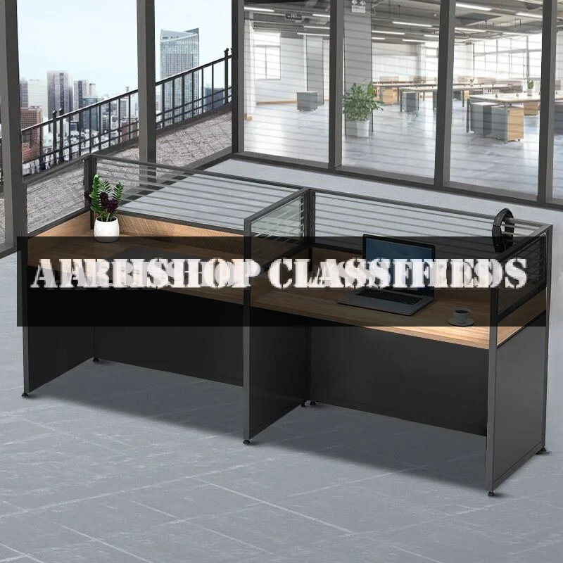 Modern Open View 6-Way Office Workstation