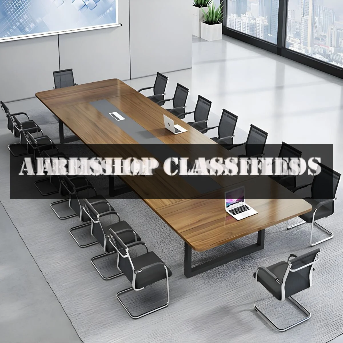 2.4M Modern Office Boardroom Table