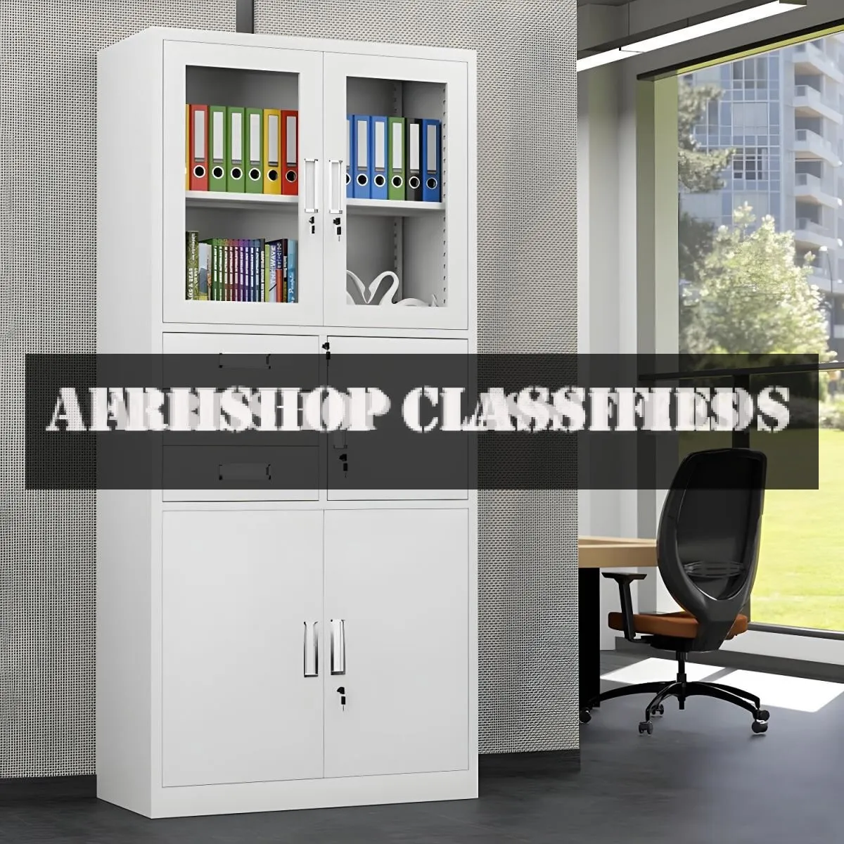 Office cabinet; Modern Office Filing Cabinet with Inbuilt Safe