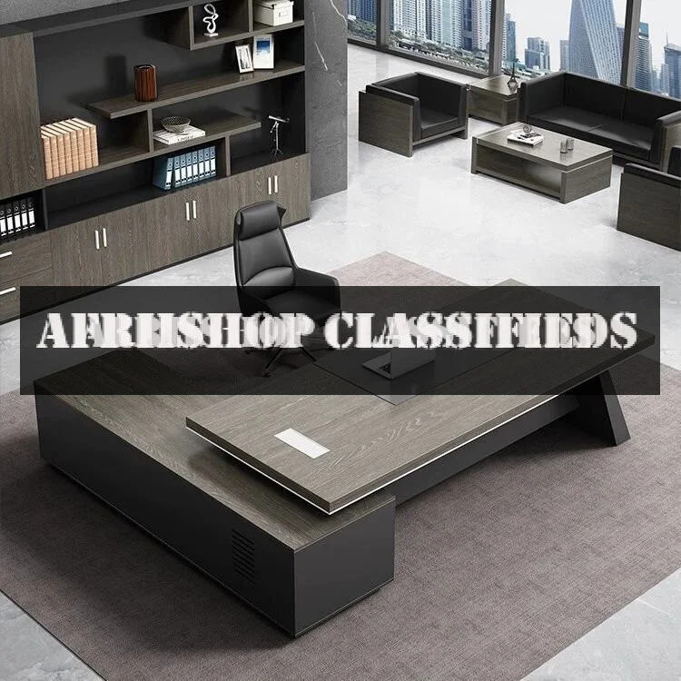 1.6 M Executive L-Shaped Office Desk