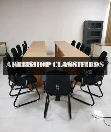 Large U-Shaped Meeting Table for Office & Seminar Rooms