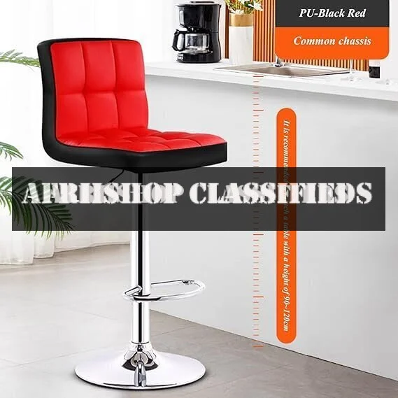 Barstools; Height Adjustable Swivel Barstool