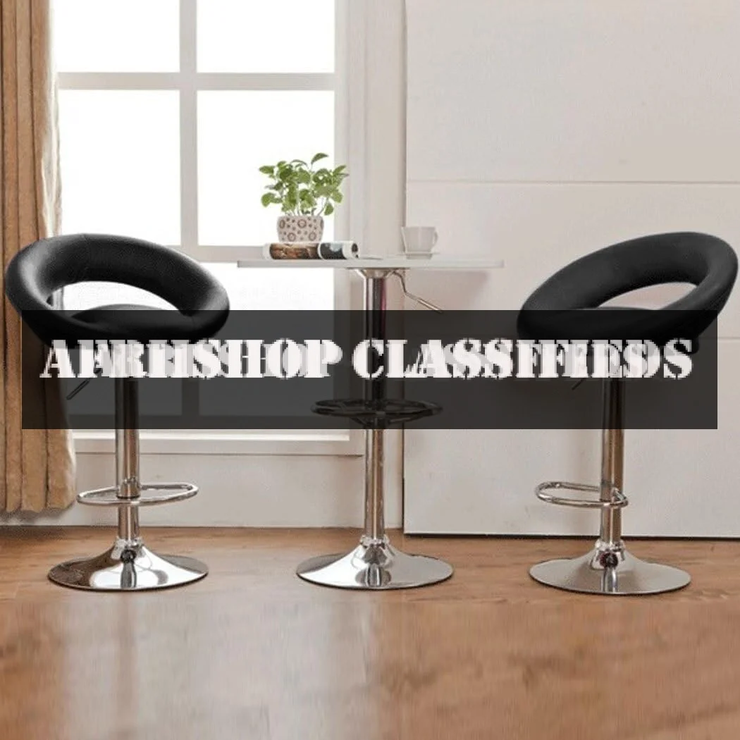Barstool; Ergonomic Height Adjustable Bar Stool