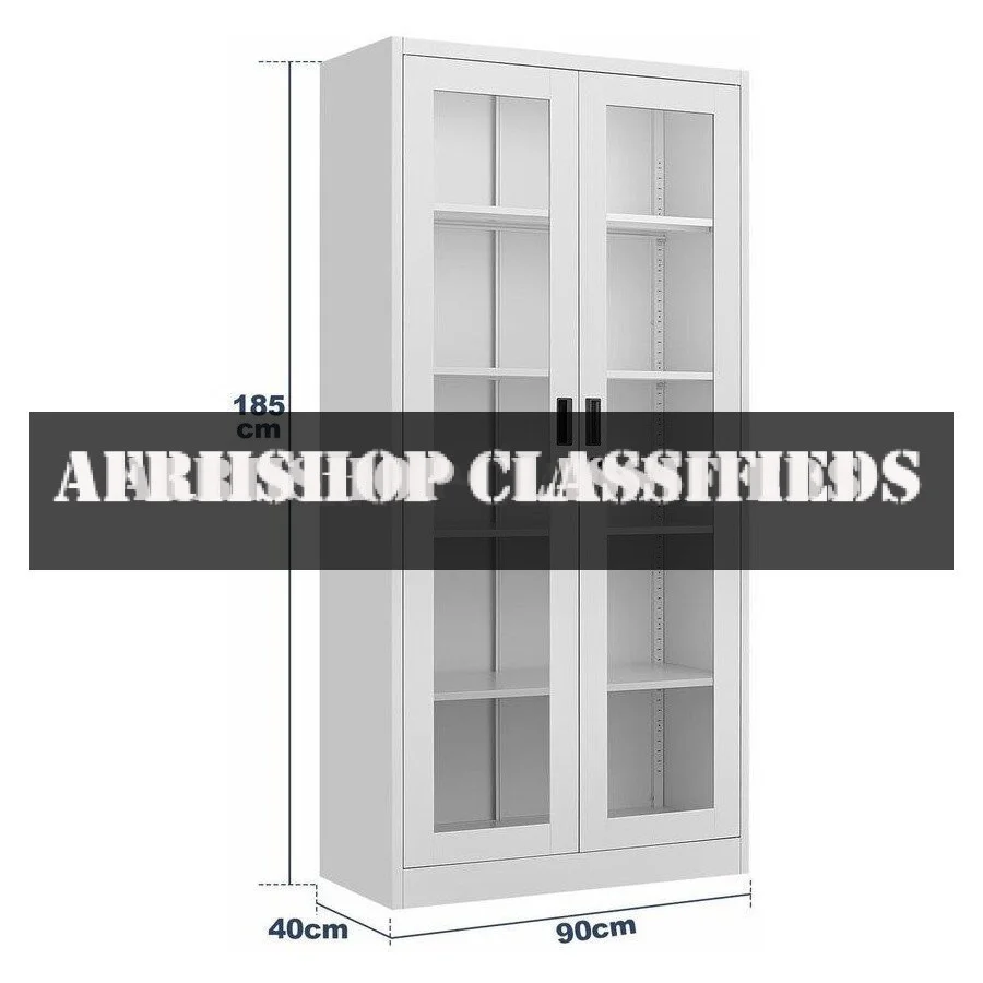 Office cabinet; Full Glass Filing Cabinet (2-Door)