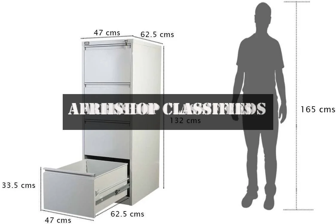 4-Drawer Steel Office Filing Cabinet