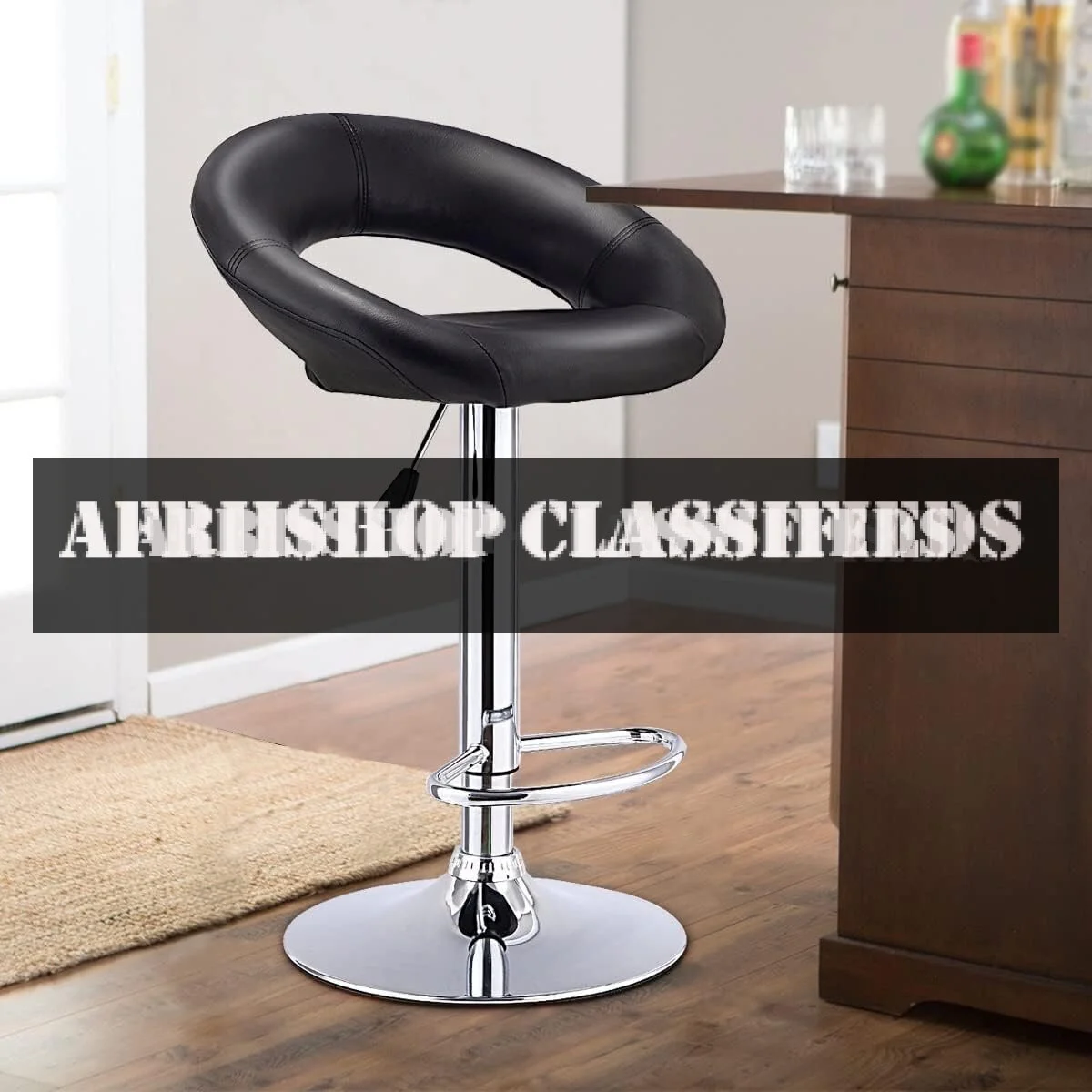 Black Swivel Bar Stools