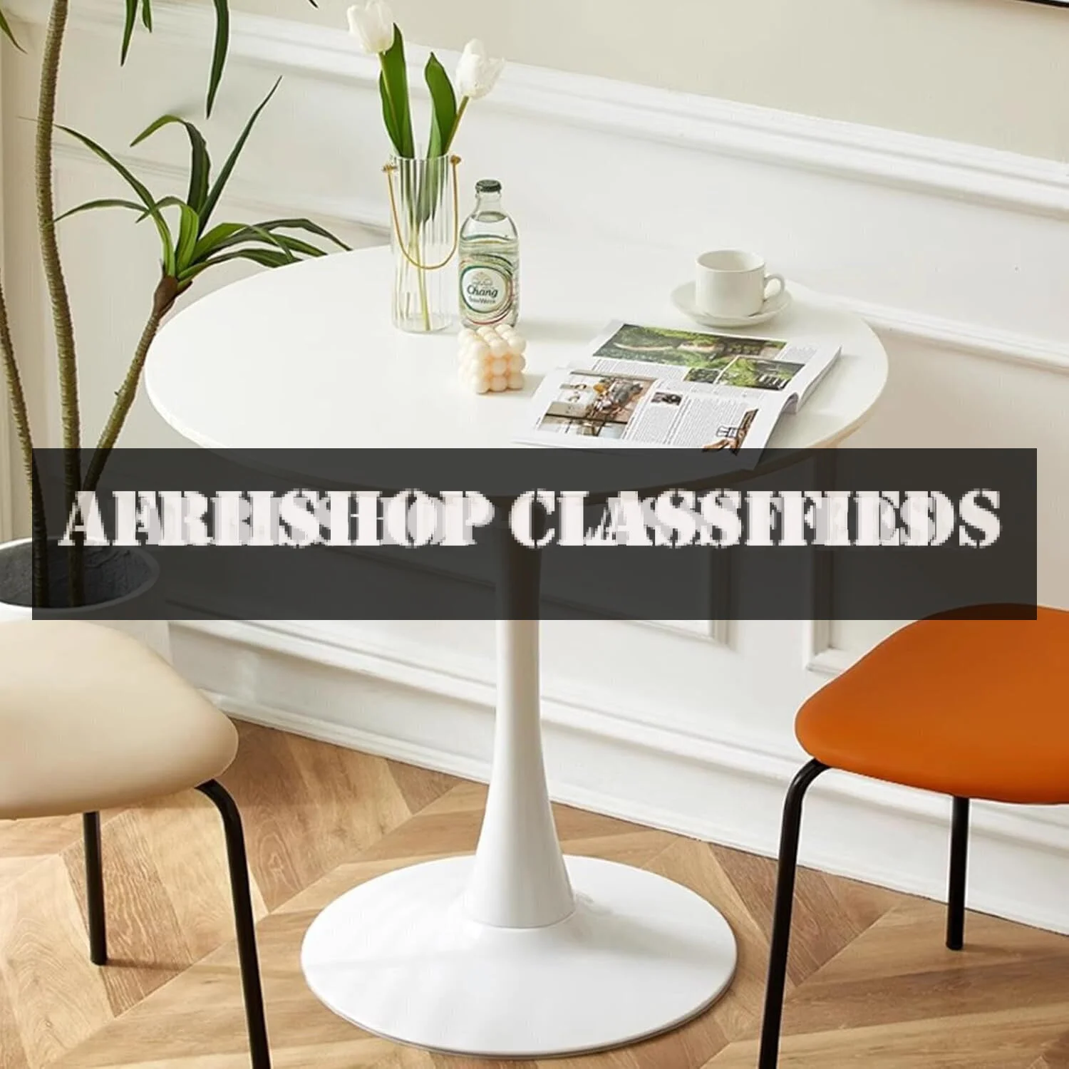 Modern White Round Dining Table