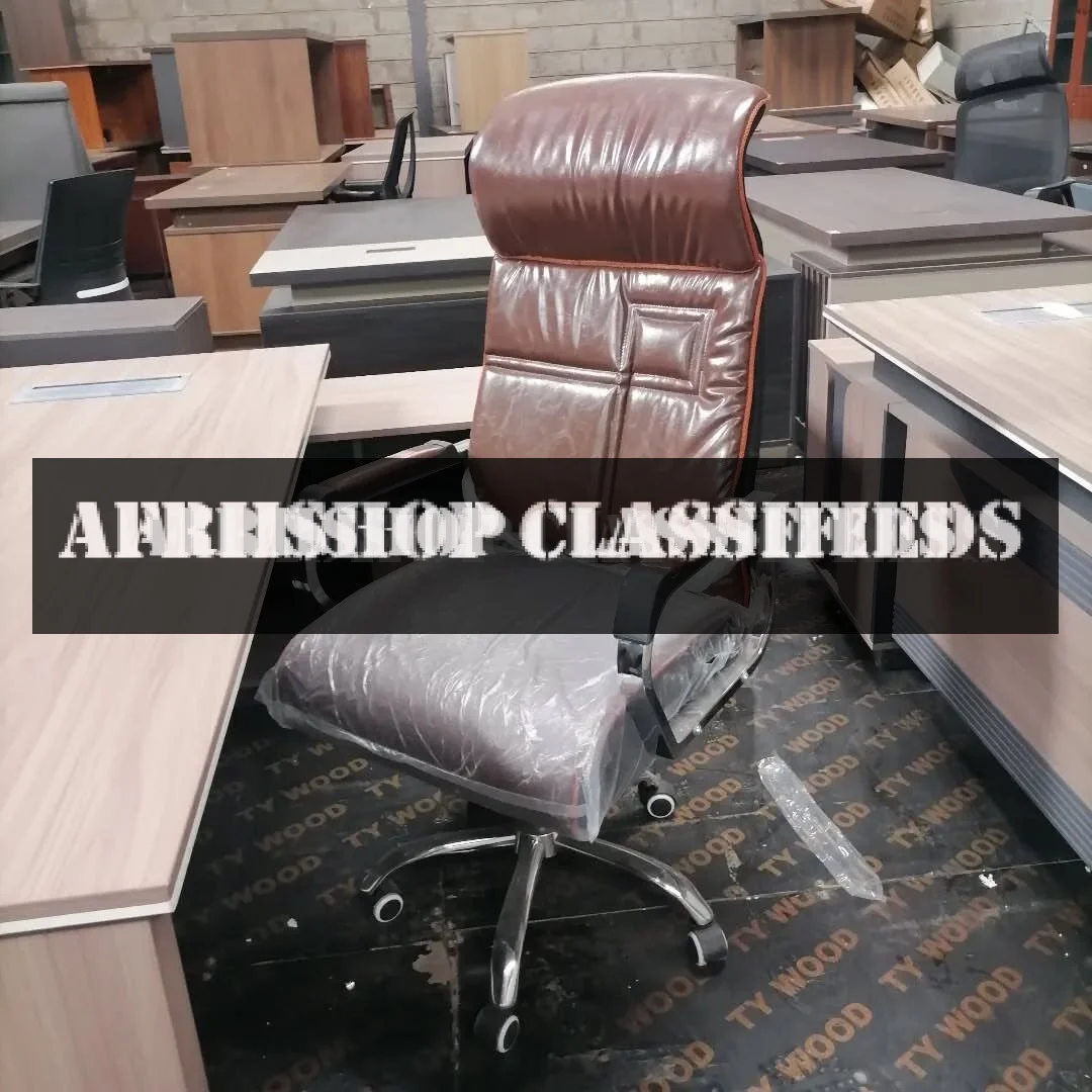 Office chair; Brown Executive Boss Chair