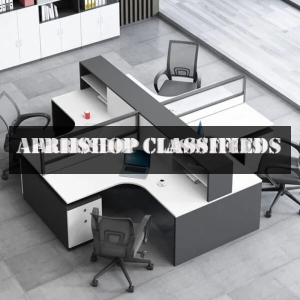 Office Workstation; 2-Way Curved Office Workstation