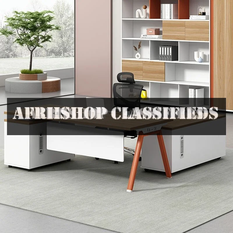 Office Desk; 1800mm Posh Executive Office Desk with Extension