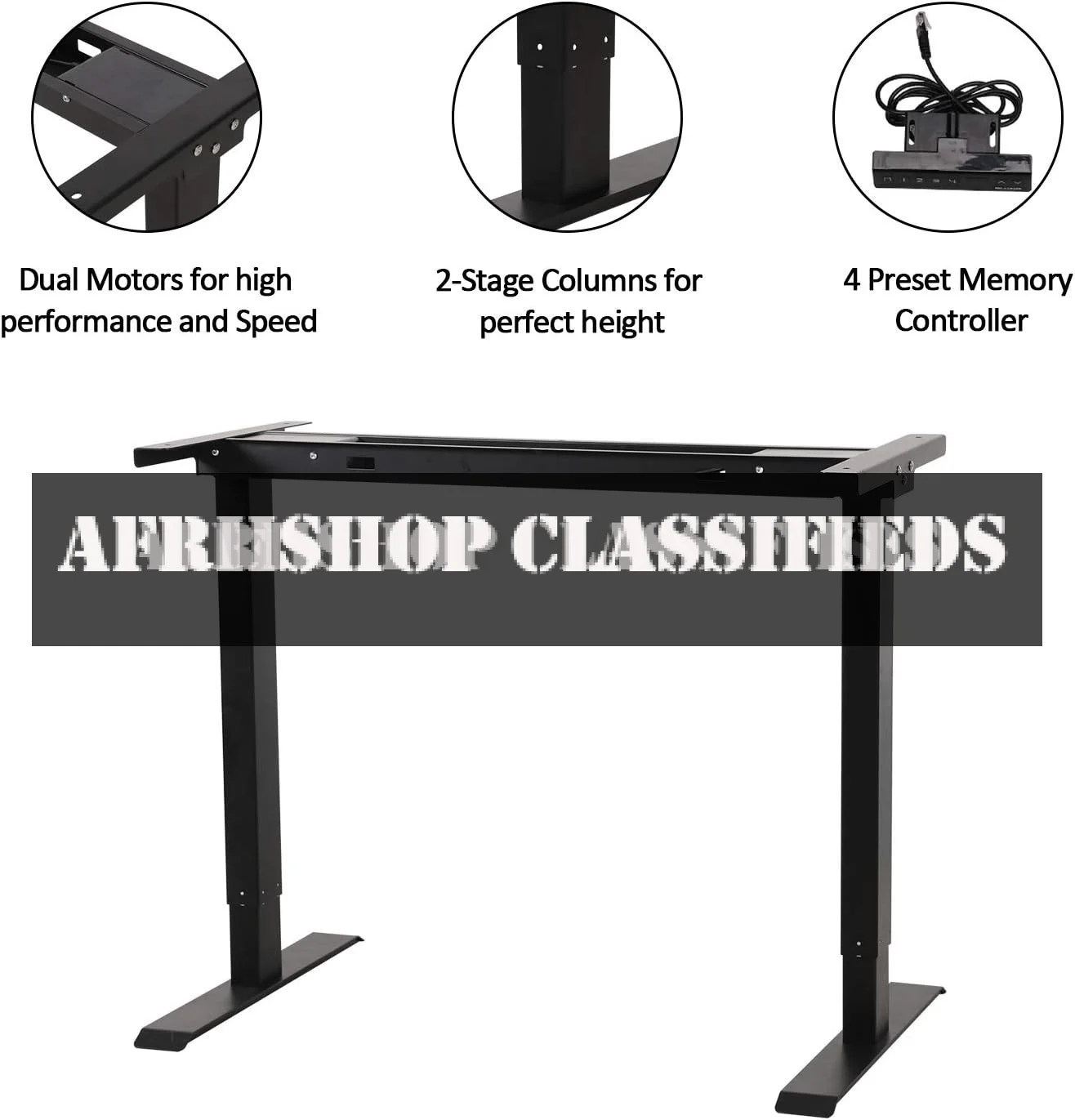 Adjustable Desk: 1.2M Electric Work Desk, Ergonomic Design