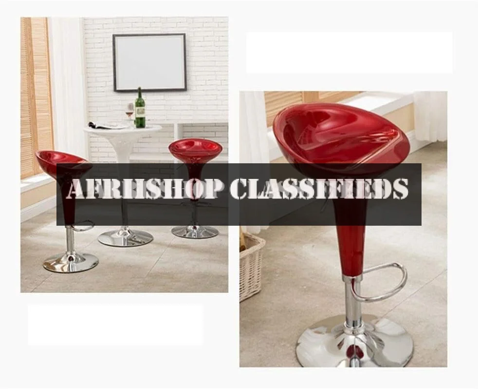 Bar Stool: Simple Design, Swivel, Adjustable Height