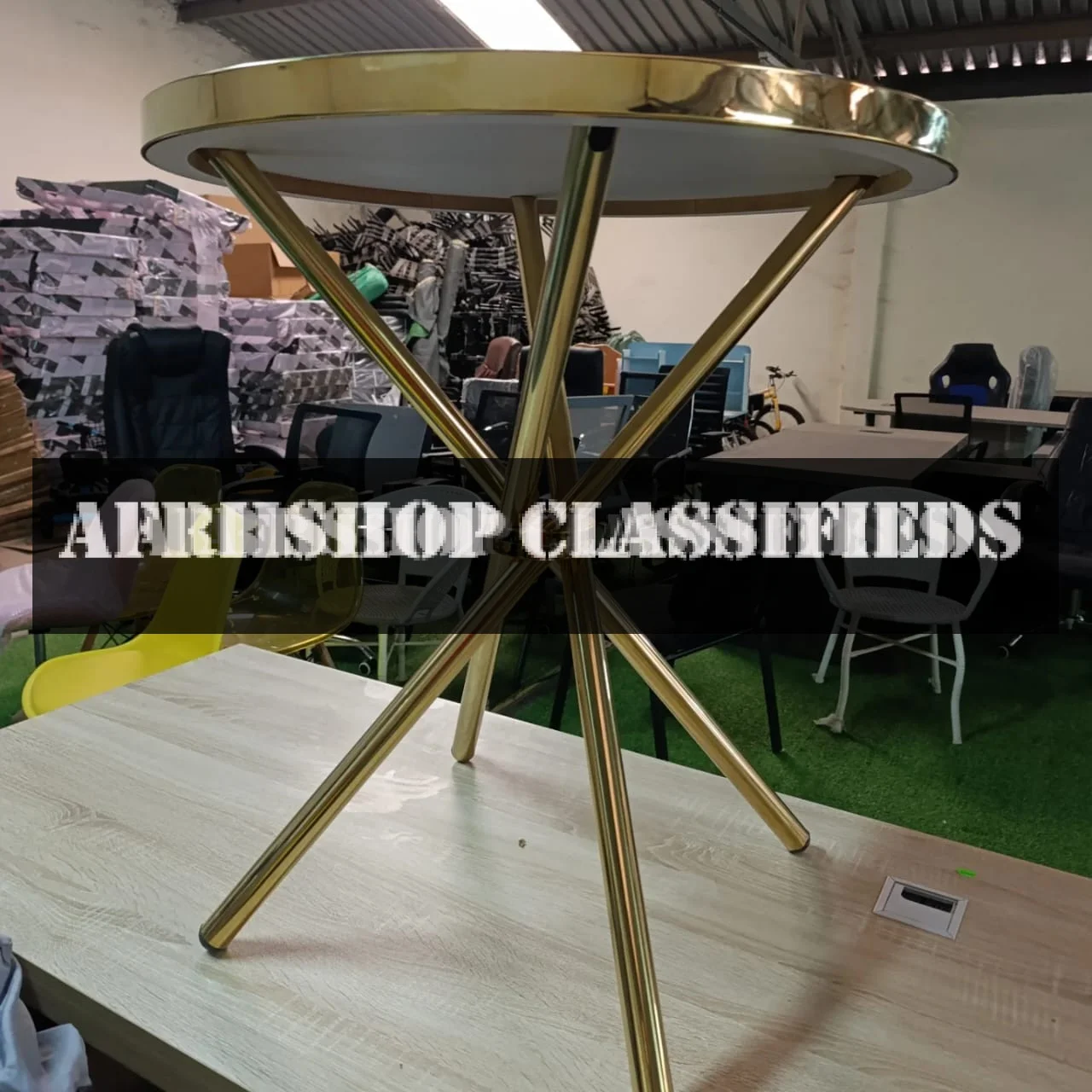 Dining Table; Contemporary Styling X-Leg Dining Table