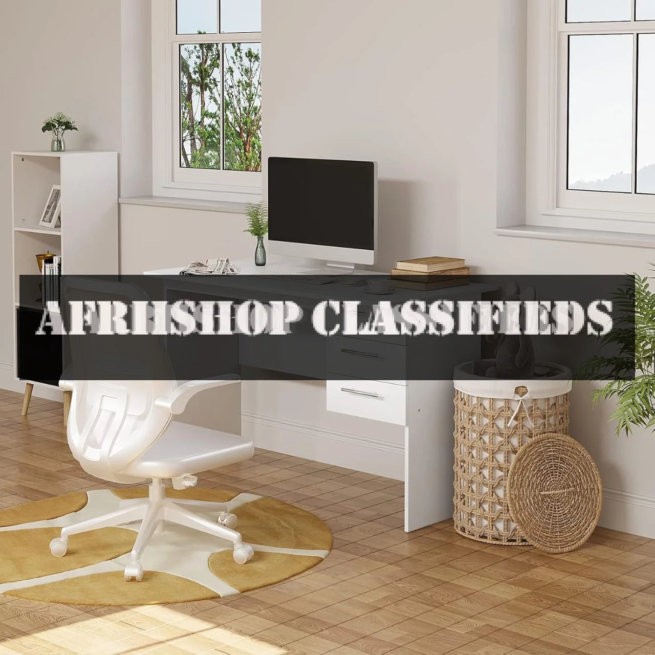 Office Desk; 1200mm Fine Grain Texture Office Desk