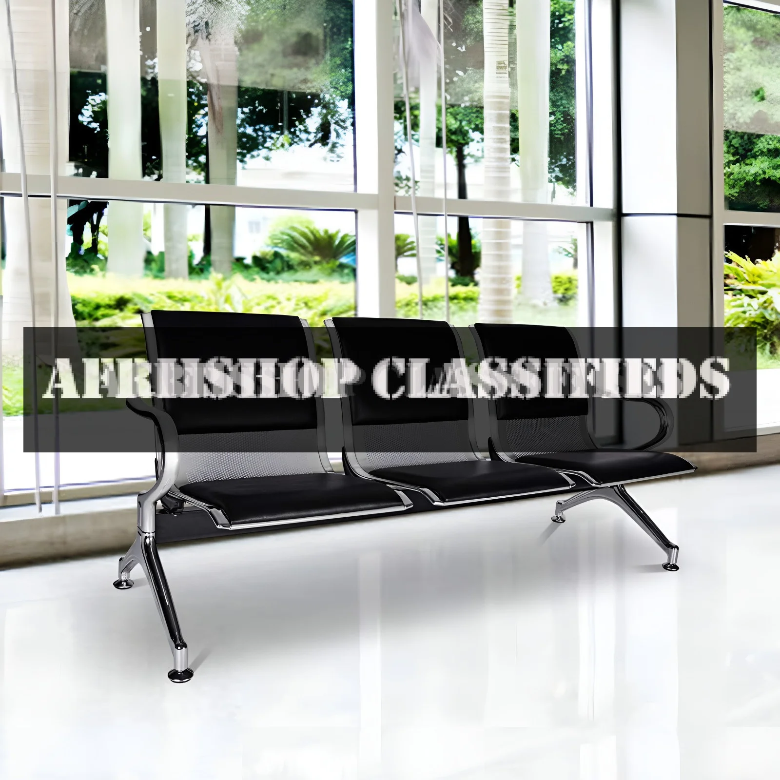 Reception Bench; Luxurious Leather Padding Reception Bench