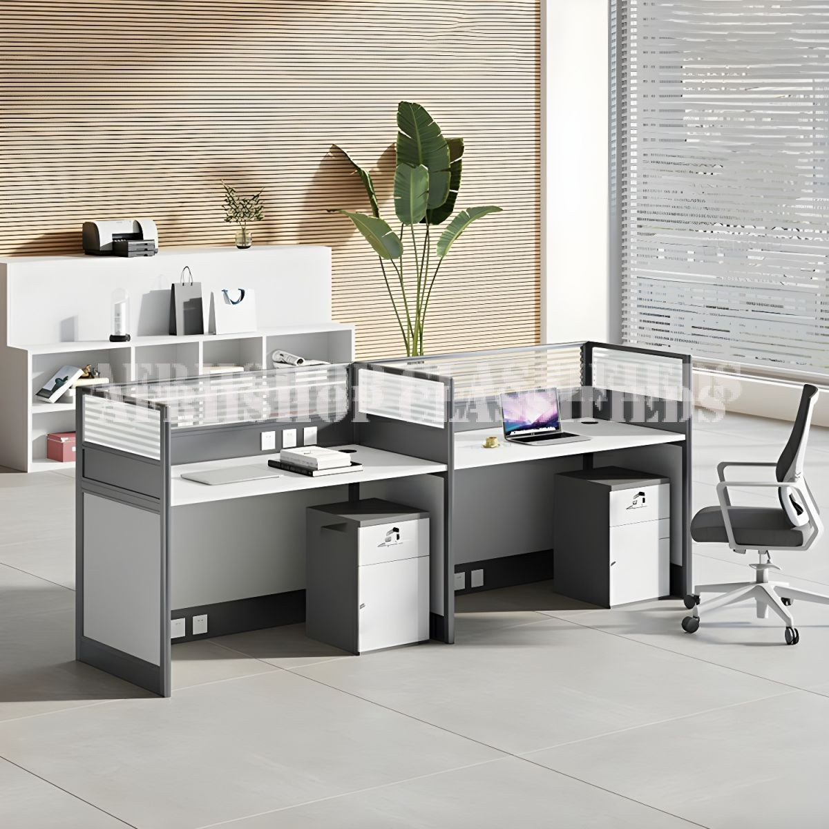 2-Way Straight Office Workstation