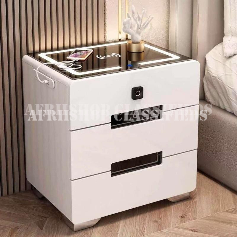 Bedroom Drawer : Modern Style Smart Bedside Table Cabinet