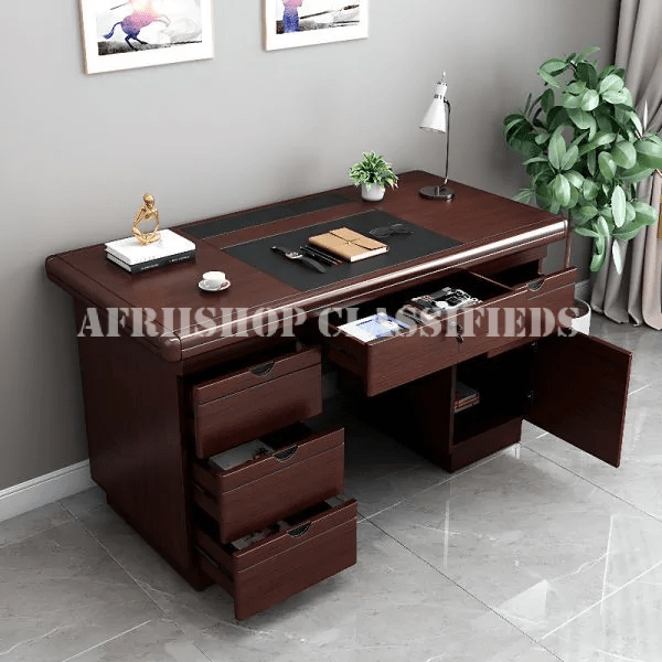 Office Desk; 120CM Mahogany Desk