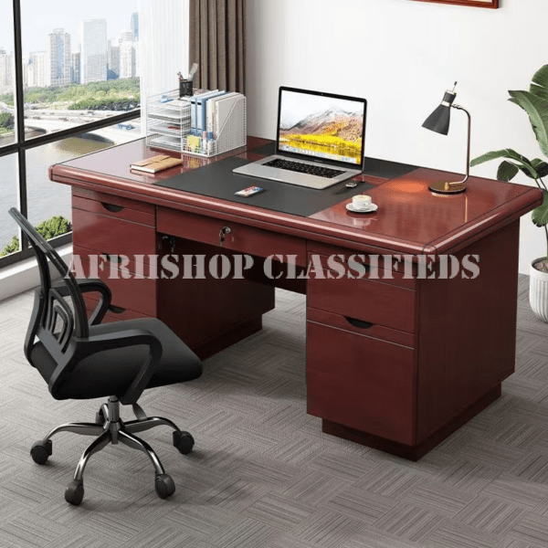 Office Desk; 120CM Mahogany Desk