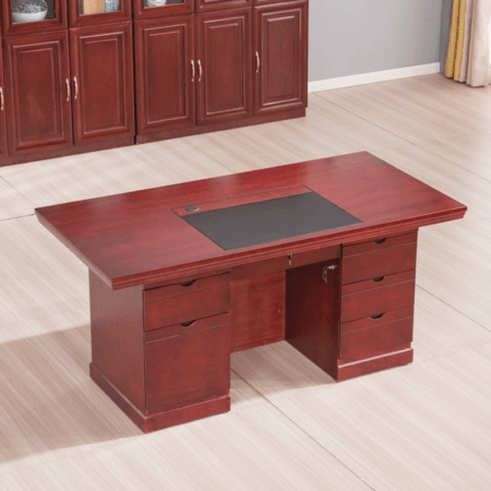 140cm Mahogany Office Desk – Elegant Executive Work Table