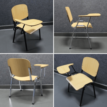 School Furniture ; Classroom Study Chair With Writing Pad