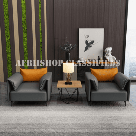 Office Sofa; 5 Seater Leather Home Office Sofa