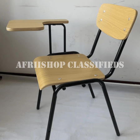 Kid’s Furniture on Sale in Kenya; Brown Wooden Chair With Writing Surface