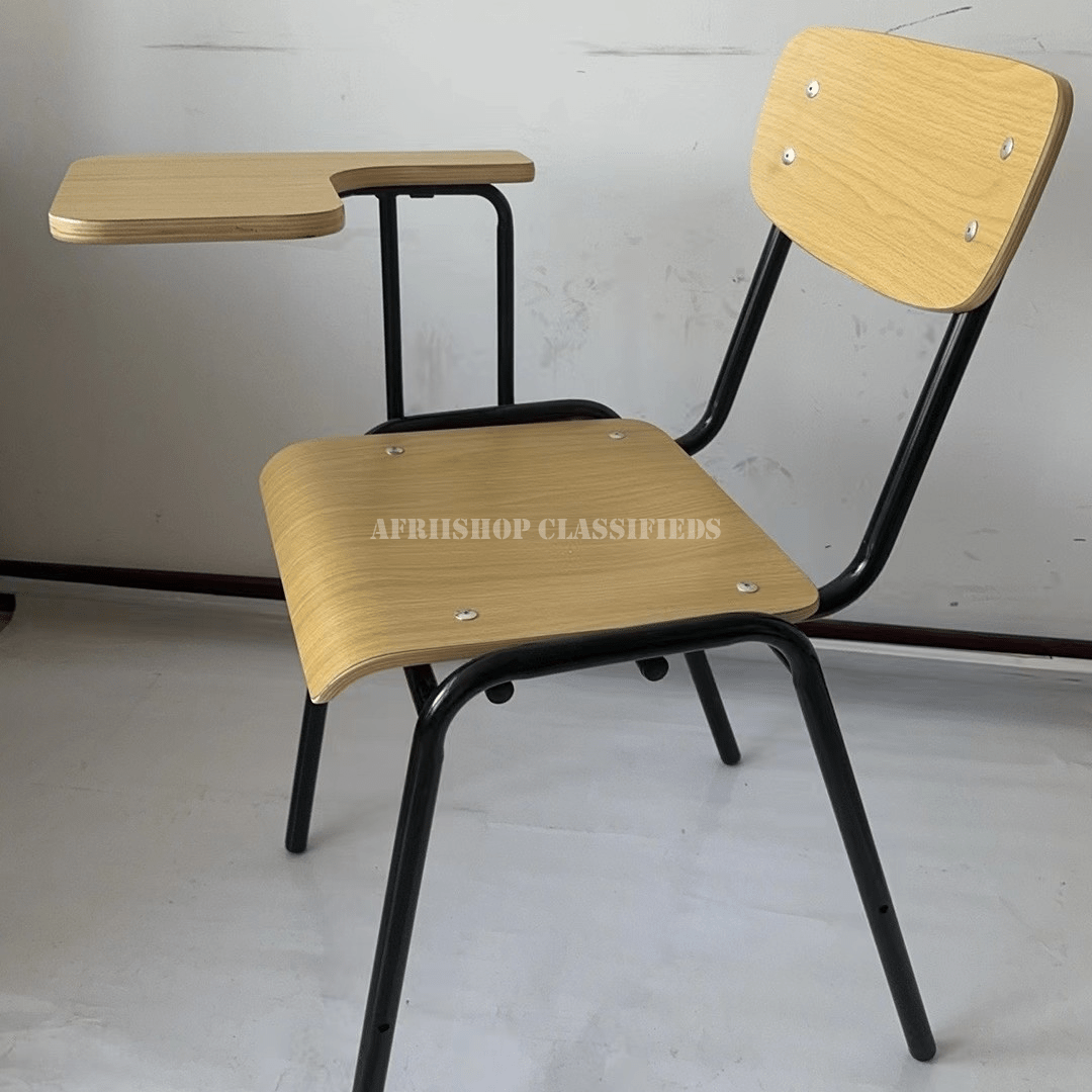 Kid’s Furniture on Sale in Kenya; Brown Wooden Chair With Writing Surface