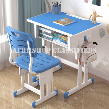 Study Desks; Desk Chair Duo Adjustable Height Student’s Desk