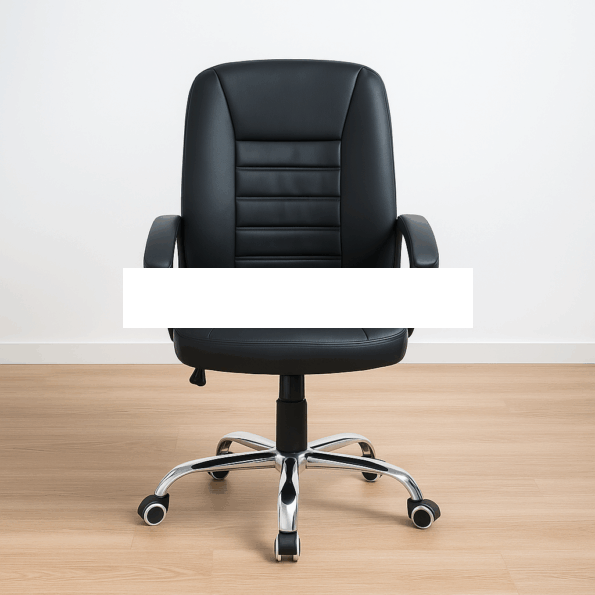Office Chair : Height Adjustable Swivel Medium Back Office Leather Chair