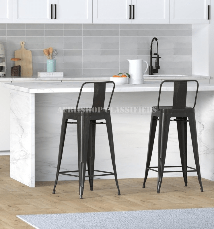 Modern barstool : Lowback Modern Metal Barstool