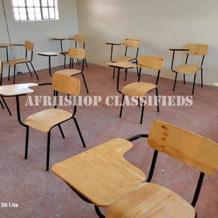 Kid’s Furniture on Sale in Kenya; Brown Wooden Chair With Writing Surface