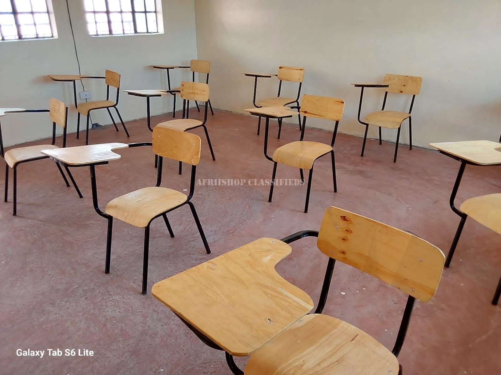 Kid’s Furniture on Sale in Kenya; Brown Wooden Chair With Writing Surface