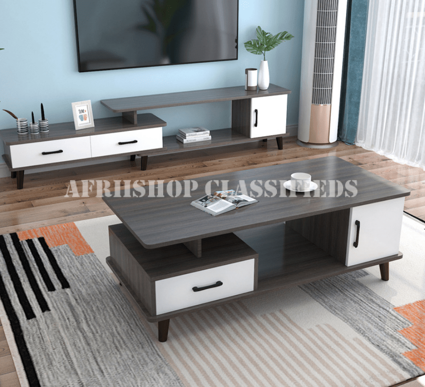Home Table; Classic Wooden Rectangular Coffee Table for Living Room