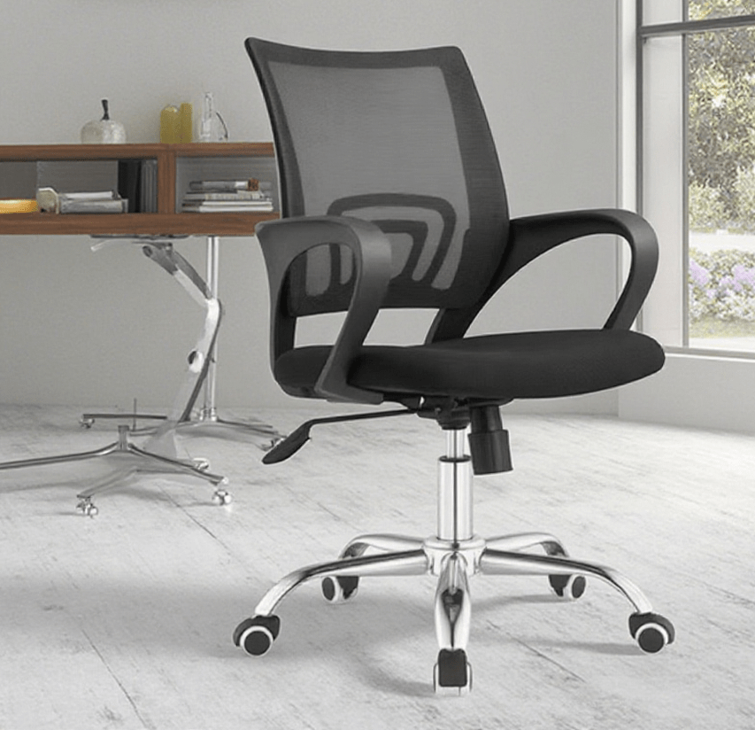 Office Chair: Black Mesh Office Chair