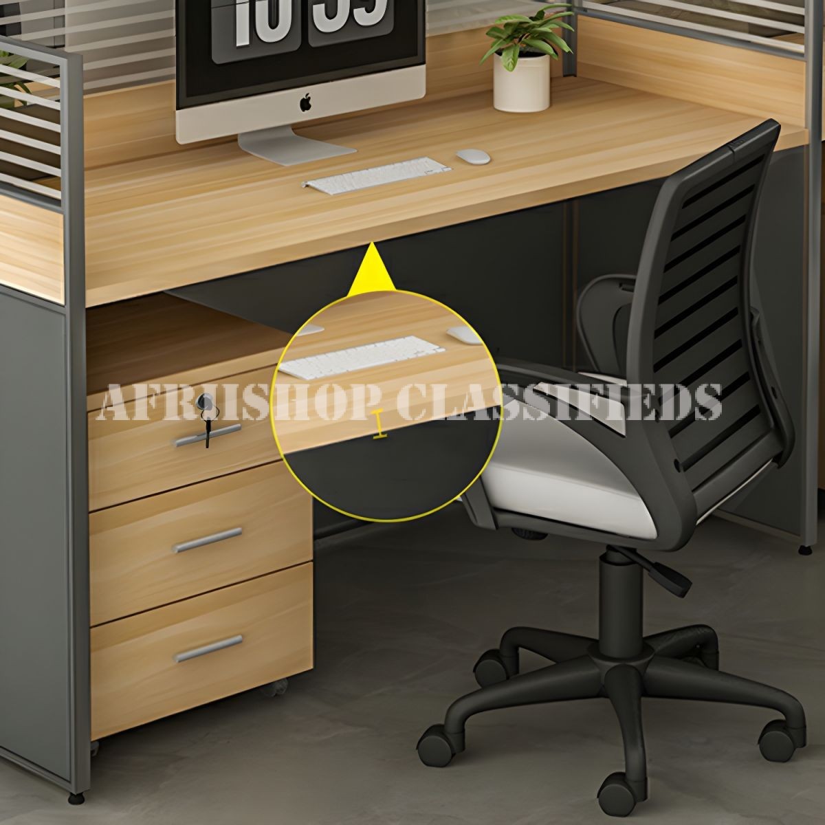 Workstation; Face to Face Office Workstation for Two