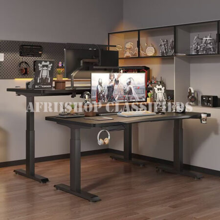 Standing Desk; Electric Height Adjustable Sit and Stand Office Desk