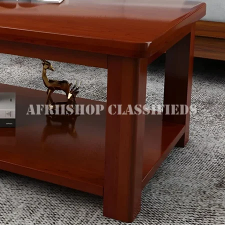 Coffee Table; Rectangular Mahogany Executive Coffee Table