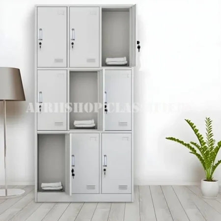 Office Cabinets; 9-Locker Office Cabinet