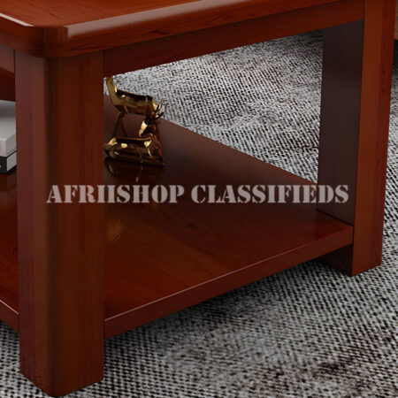 Office Coffee Table; 60 cm by 60cm Mahogany Finish Coffee Table