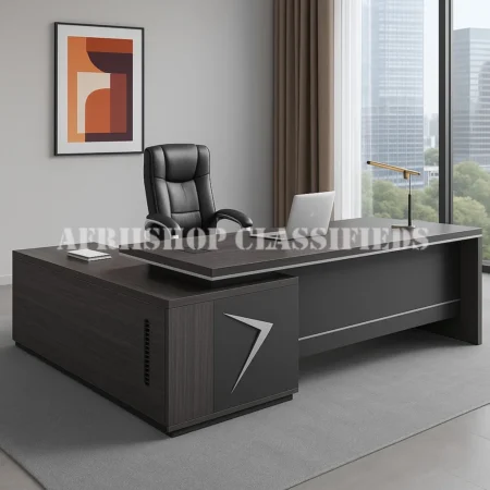 Office Desk : Modern Office Executive Desk With Side Extension