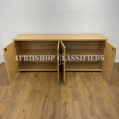 Cabinets; 4-Door Storage Credenza Cabinets