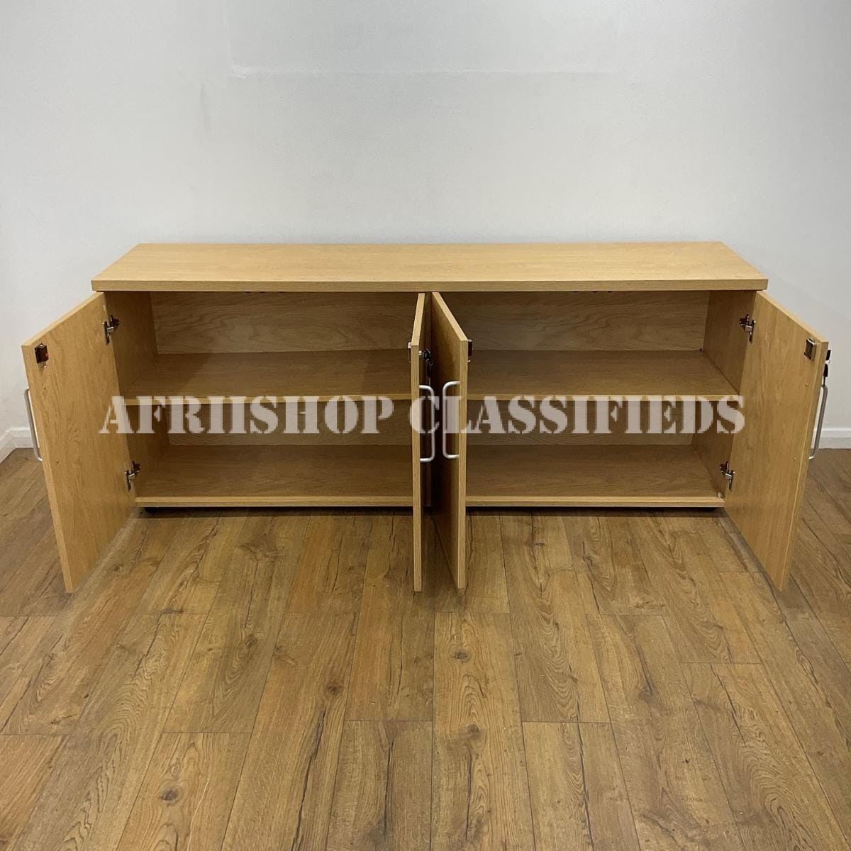 Cabinets; 4-Door Storage Credenza Cabinets