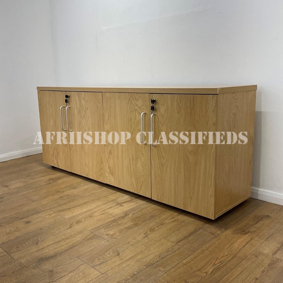 Cabinets; 4-Door Storage Credenza Cabinets