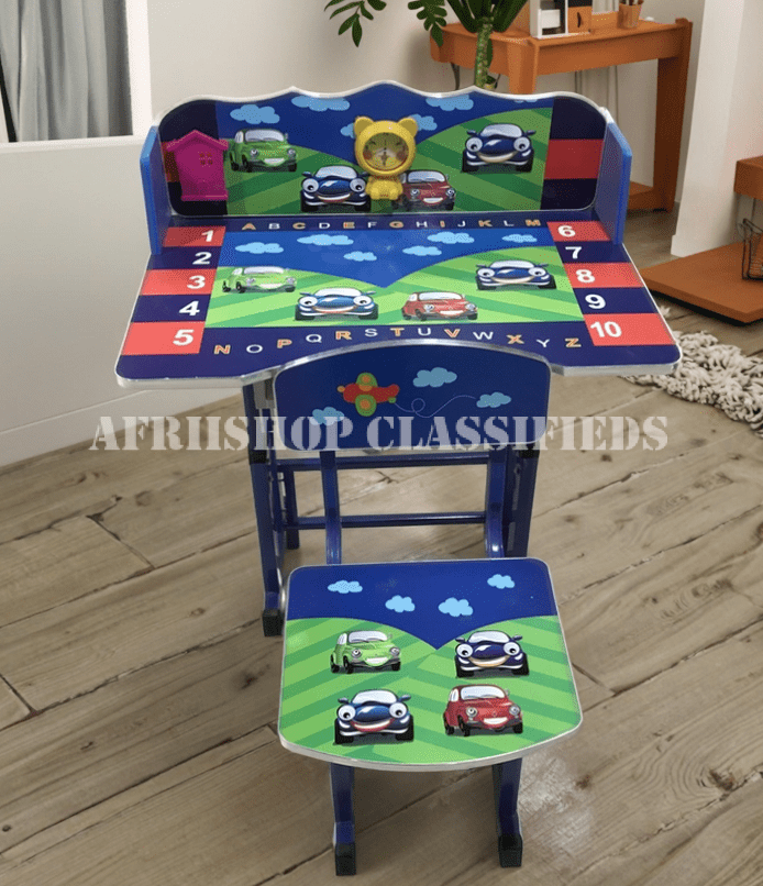 Kids Desk And Seat: Blue Kids Desk And Seat