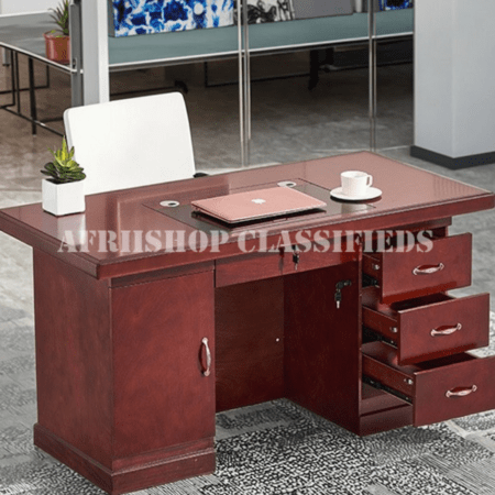 Office Desk; Mahogany 1.2m Executive Rectangular Office Desk