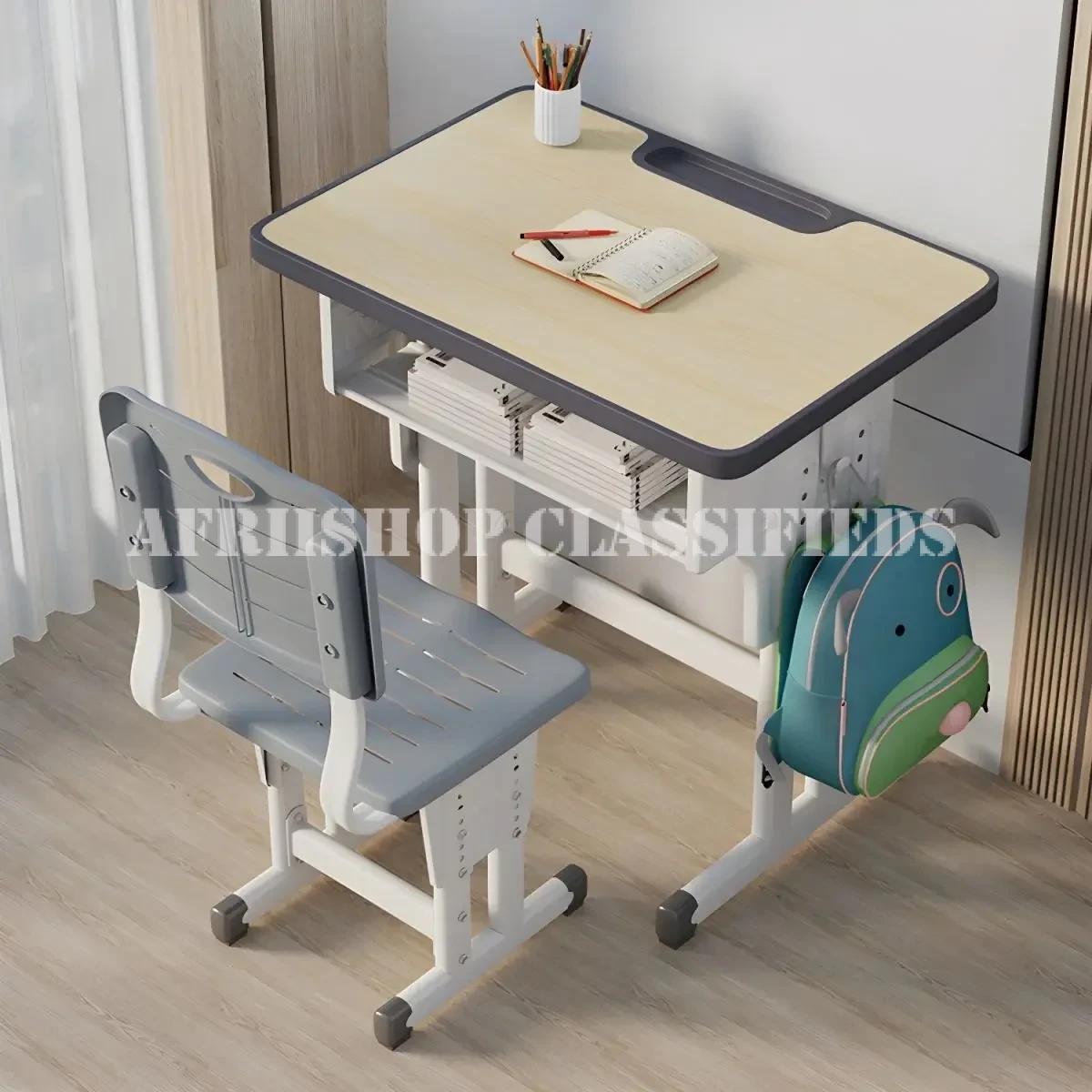 Kids Combo : Modern Height Adjustable Kids Desk