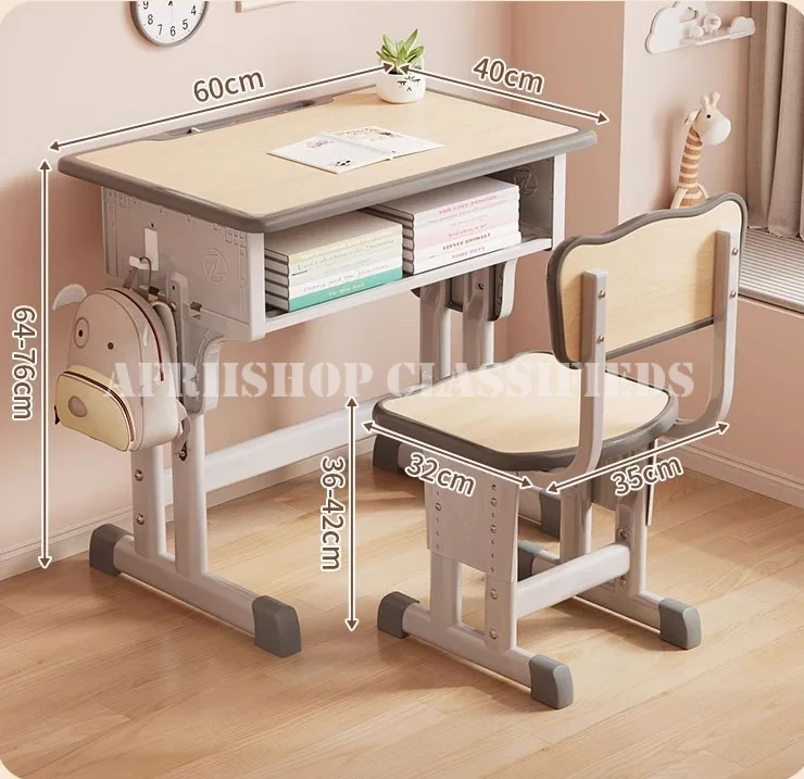 Kids Combo : Modern Height Adjustable Kids Desk