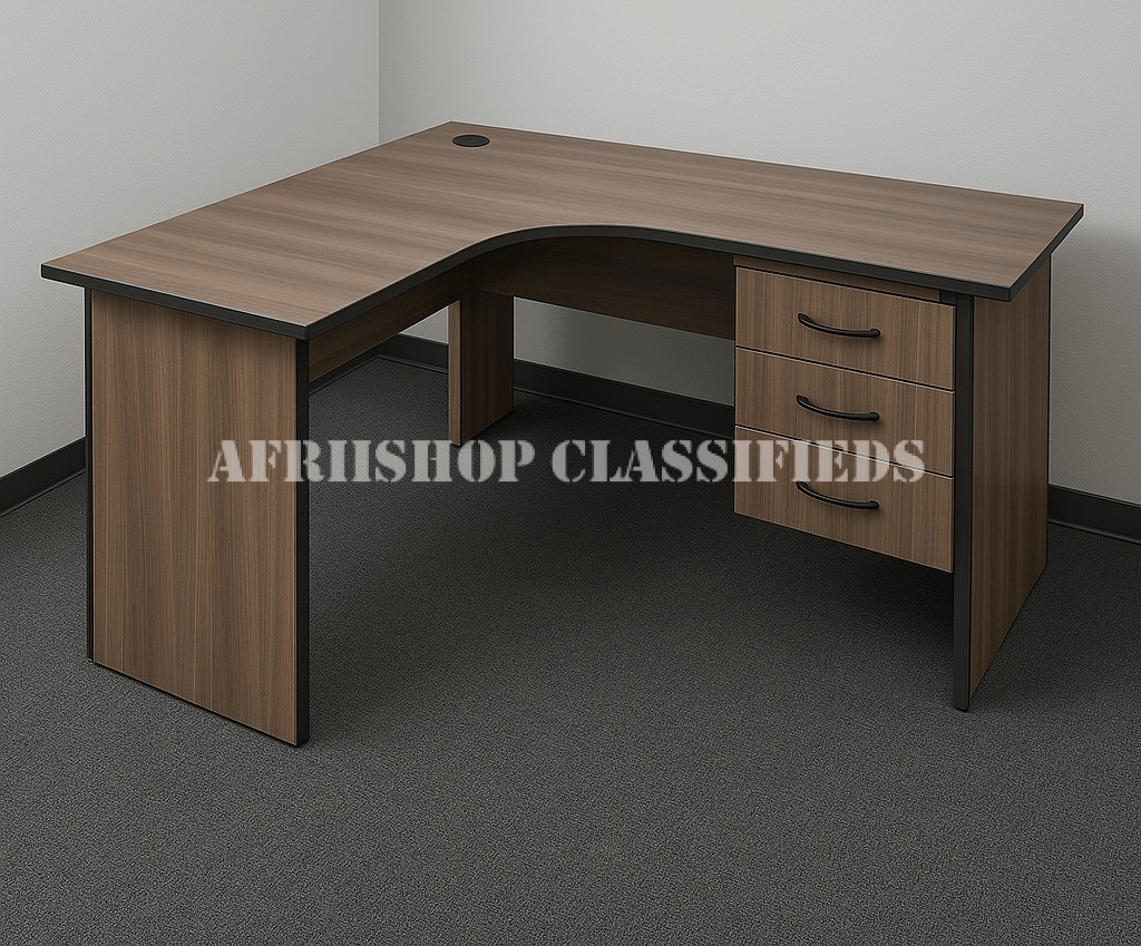 Office Desk : Executive L-Shaped Office Desk