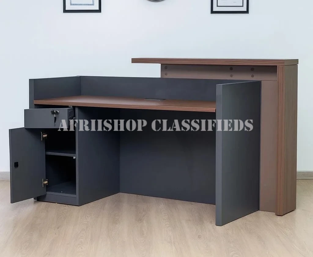 1.6m Modern Office Reception Desk – Stylish Front Desk for Business